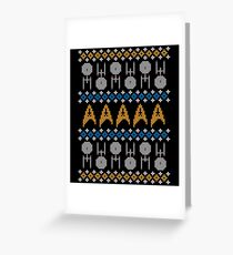 Hässlicher Trekkie-Pullover Grußkarte