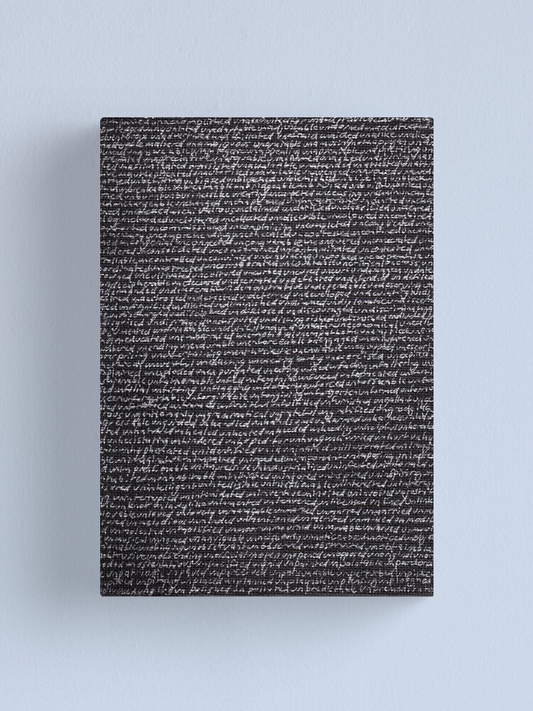 Alternate view of Dictionary 65" (unabashed-unpremeditated) Canvas Print