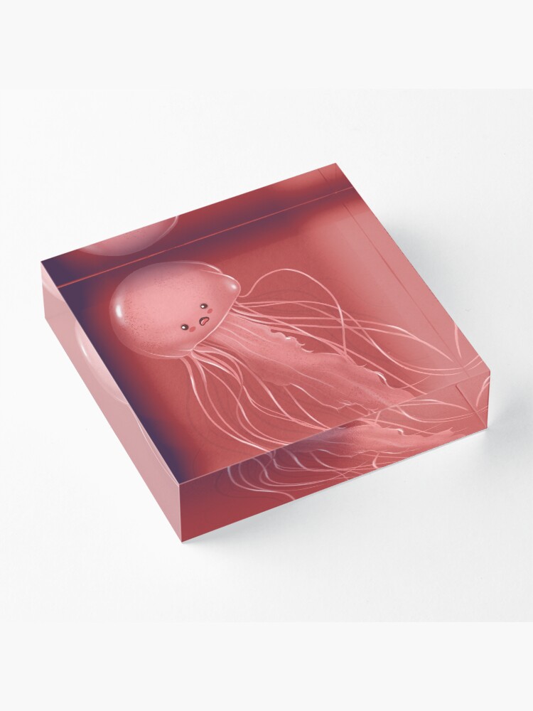 Alternate view of Jellyfish Acrylic Block