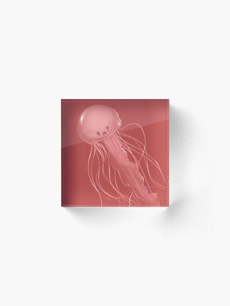 Alternate view of Jellyfish Acrylic Block