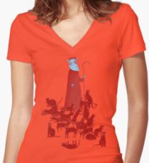 Herding Cats Women's Fitted V-Neck T-Shirt