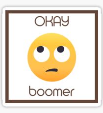 Okay Boomer Rolling Eye Emoji Sticker