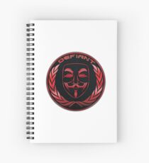 Defiant - Fawkes Mask Spiral Notebook
