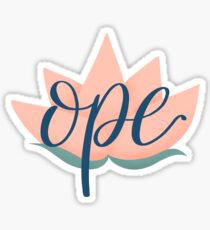 Ope Midwest Saying Flower Sticker