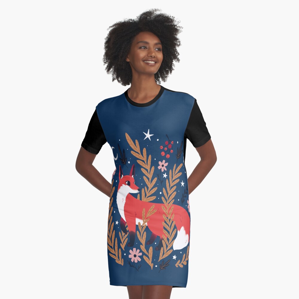 First snow Graphic T-Shirt Dress