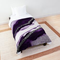 Dark Purple Comforters Redbubble