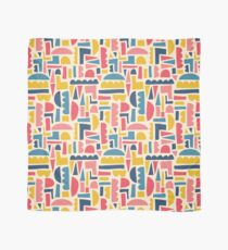 Kids Shapes Collage Blue Pink Yellow Scarf