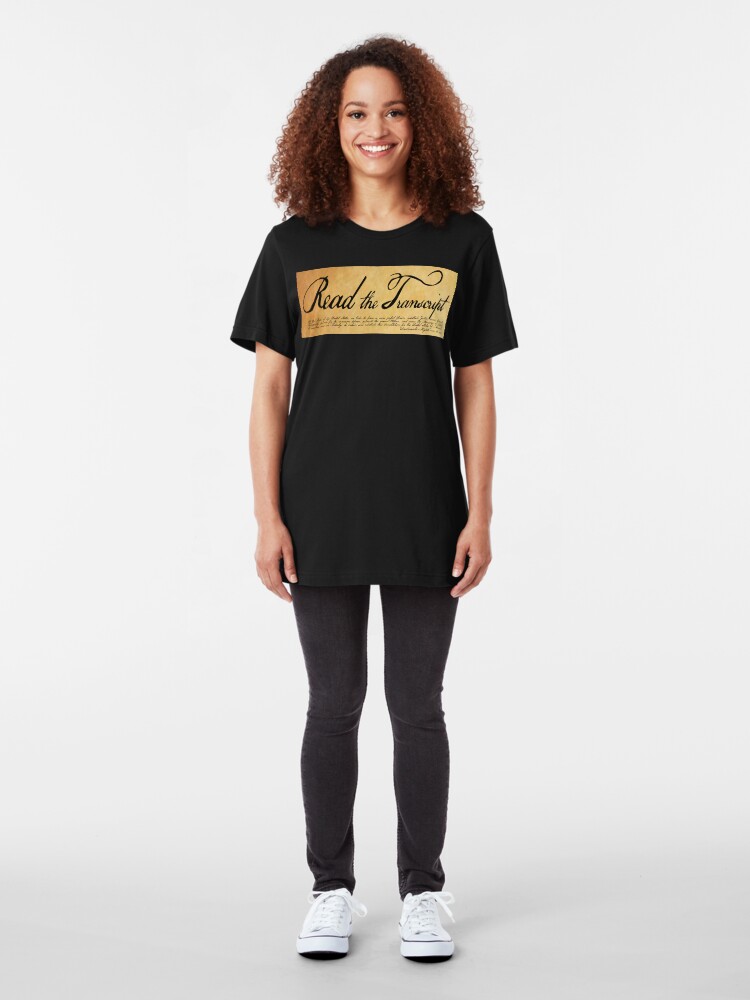 Alternate view of Read The Preamble Slim Fit T-Shirt