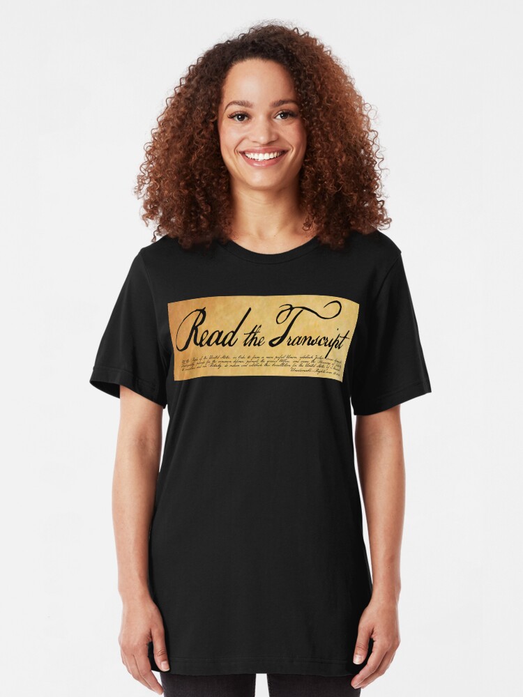 Alternate view of Read The Preamble Slim Fit T-Shirt
