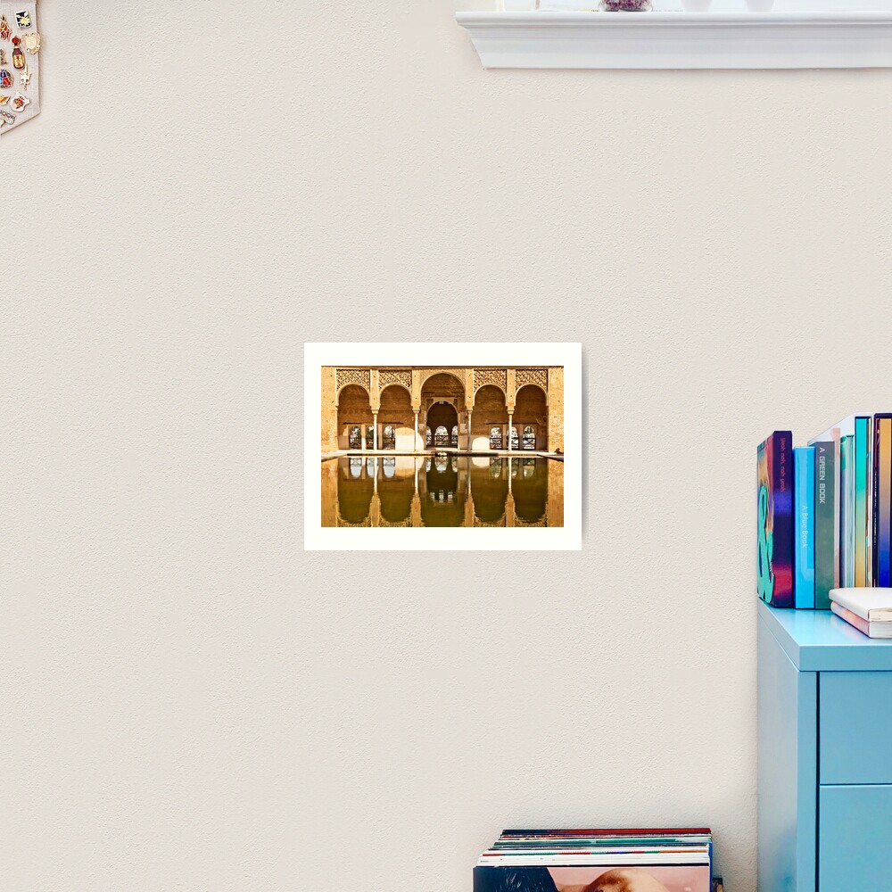 Reflections of the Partal Palace Art Print