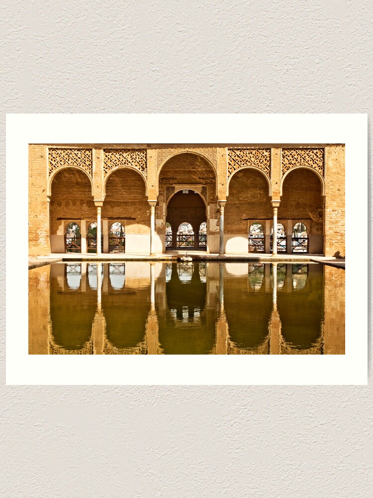 Alternate view of Reflections of the Partal Palace Art Print