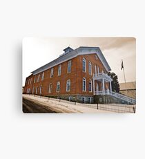 Madison County (Montana) Court House in Sepia Metal Print