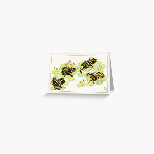 Corroboree frogs (Pseudophryne corroboree) Greeting Card