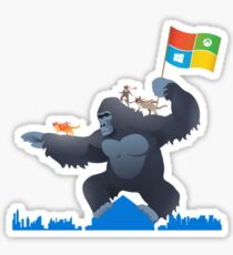 Ninjacat King Kong Gorilla Sticker