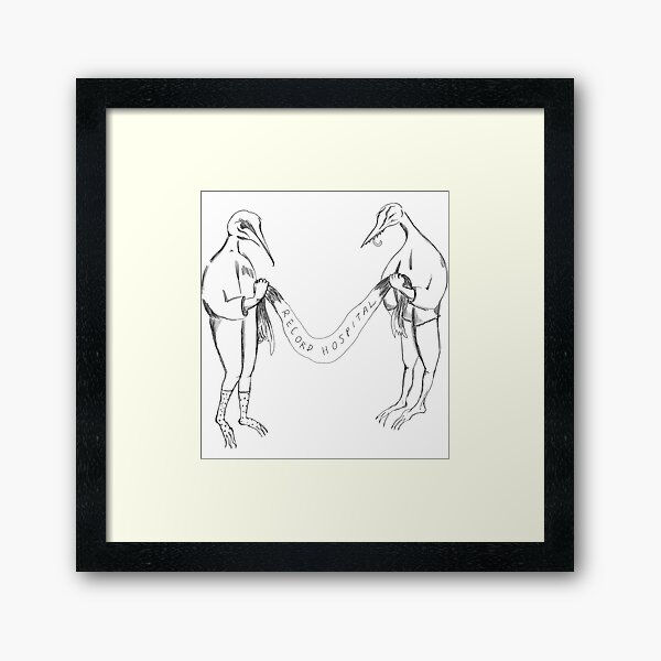 Record Hospital Party Birds Framed Art Print
