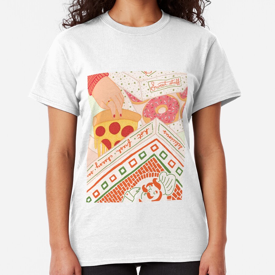 Donut Pizza Party Classic T-Shirt