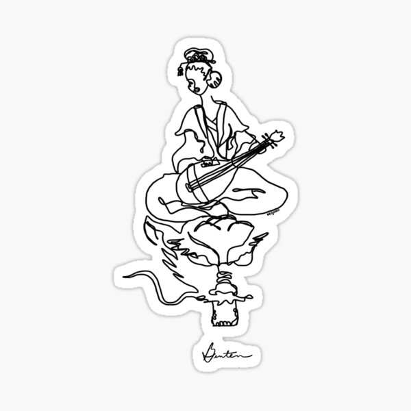 Goddess Benten Sticker