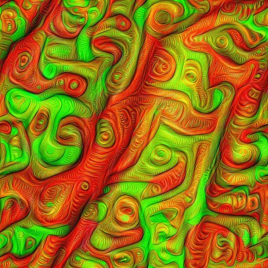 Green and red abstraction