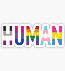Human, Various Queer Flags 1 Sticker