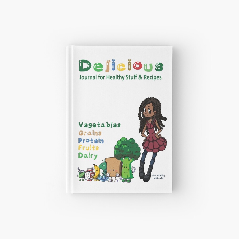 Delicious Journal For Healthy Stuff and Recipes Hardcover Journal