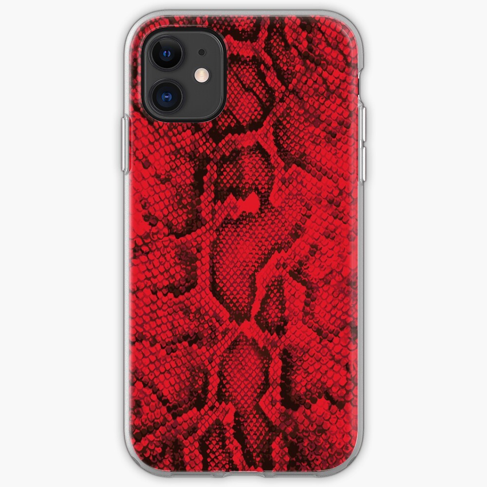 Red Snakeskin iPhone Case & Cover