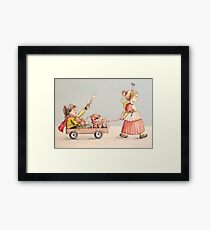 Super Pirate and the Fairy Princess Framed Print