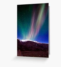 Northernlights dancing in Iceland. Greeting Card