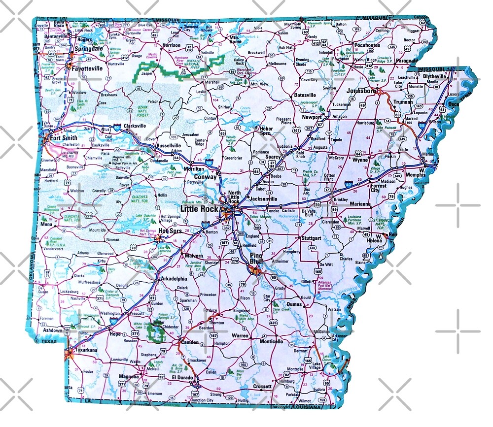 arkansas dot travel map