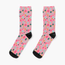 Hübsch auf rosa Party-Punkten Socken
