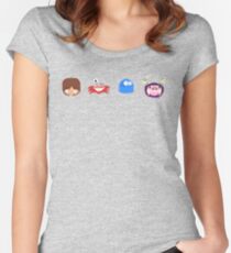 Fosters Home for Imaginary Friends - pixel pattern Fitted Scoop T-Shirt