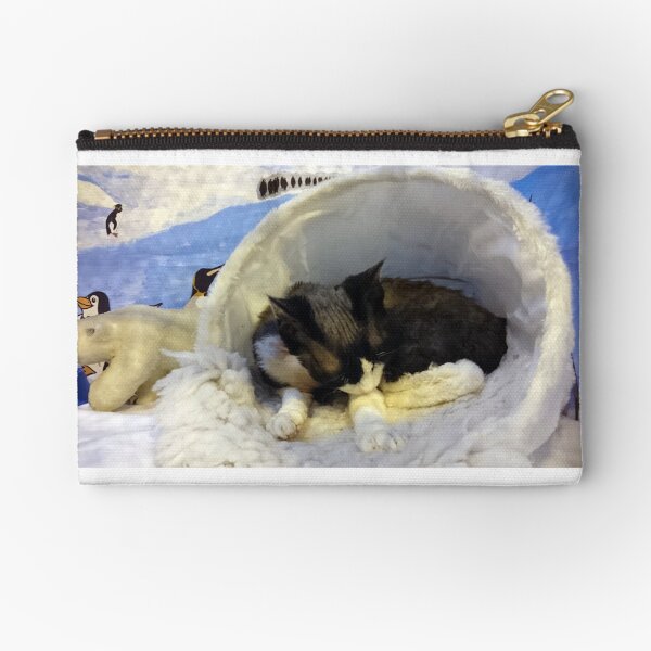 Devonshire cat asleep Zipper Pouch