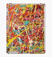 Modern Abstract Jackson Pollock Painting Original Art Titled: Constant Change iPad Case/Skin
