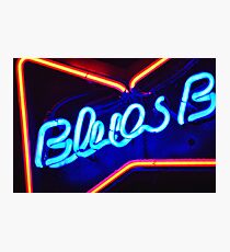 Blues Bar Neon Photographic Print