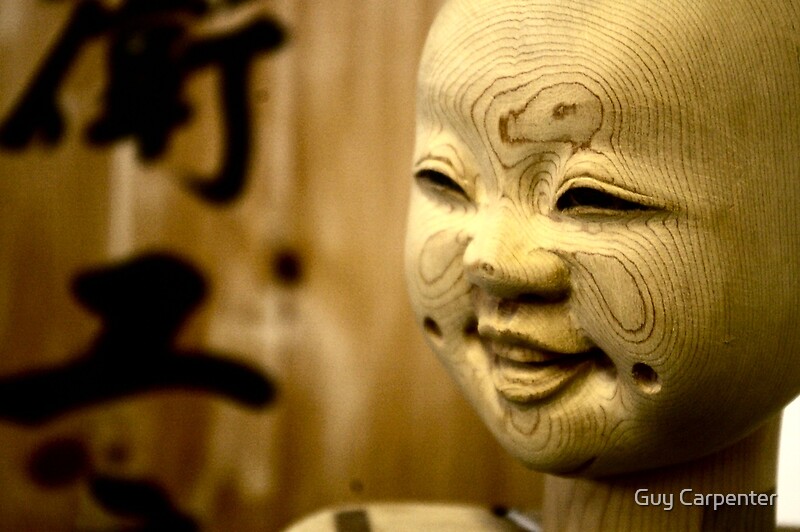 "Unfinished Japanese puppet" by Guy Carpenter | Redbubble