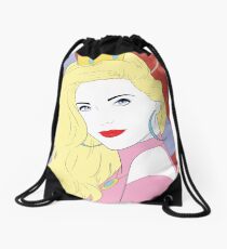 Mushroom Princess Drawstring Bag