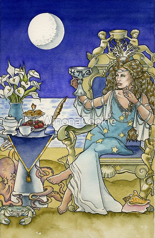 "Queen of Cups" by WinonaCookie Redbubble