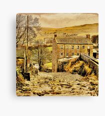 Exploring Yorkshire ~ Gayle Mill Canvas Print