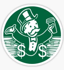 Starbucks-Monopol-Mann-Parodie-Logo Sticker