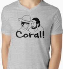The Walking Dead- Coral Men's V-Neck T-Shirt