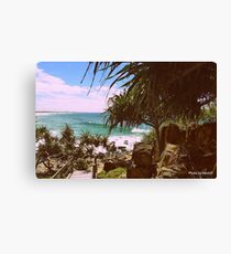 THE WOODEN WALKWAY Canvas Print