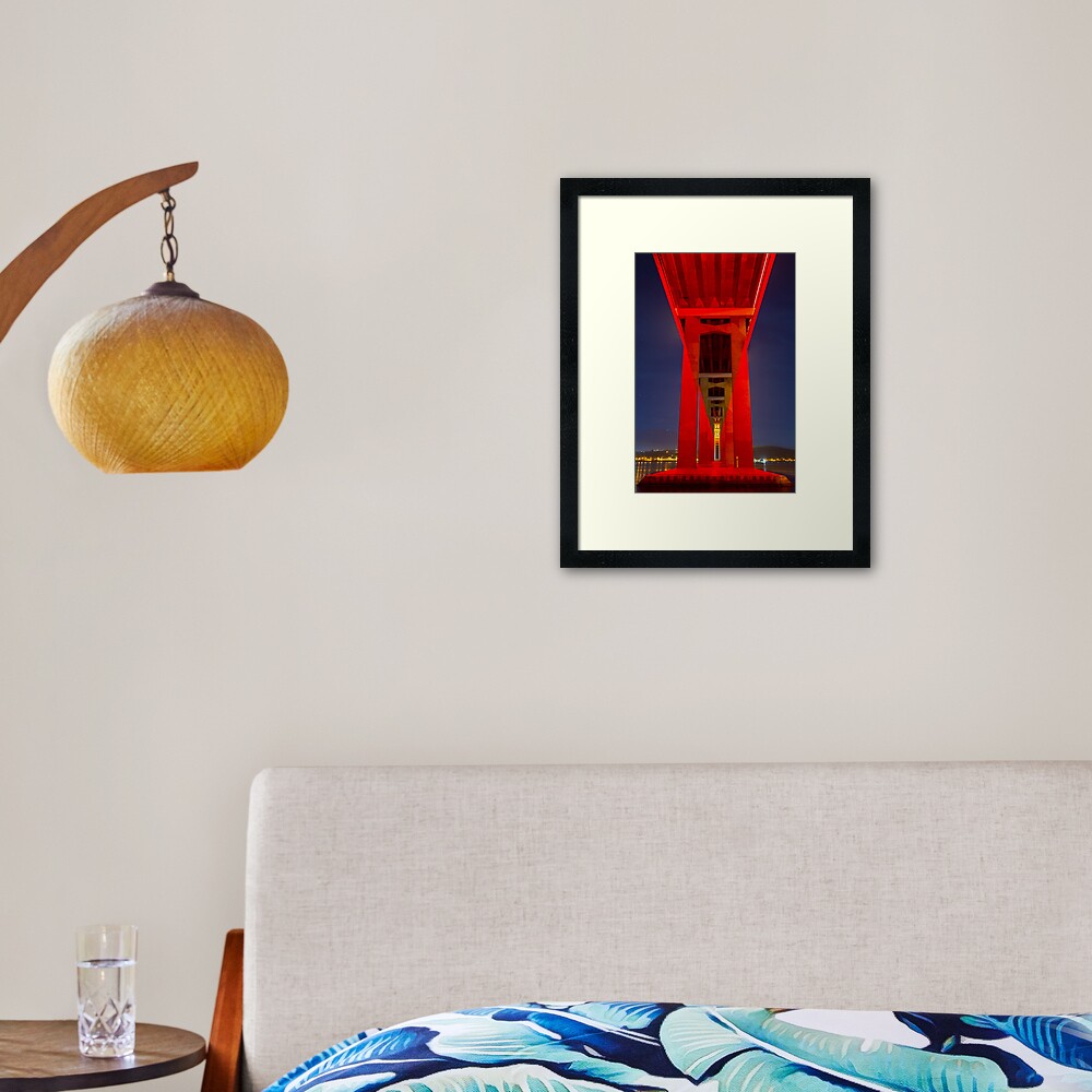 Red Tasman Framed Art Print