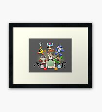 Retro World Framed Print