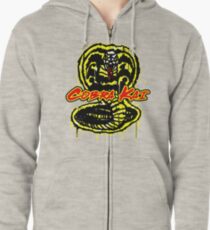 Cobra Kai Graffiti Style Design Zipped Hoodie