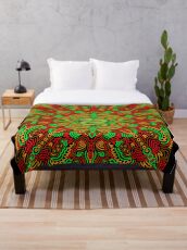 Dragon Joypixels World Emoji Day Throw Blanket