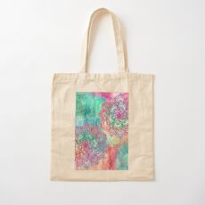 Round and Round the Rainbow Cotton Tote Bag