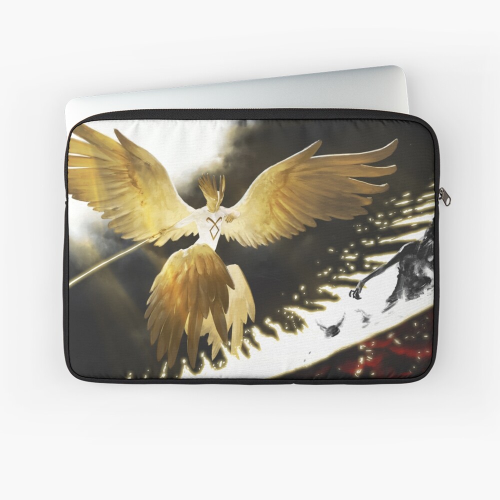 Golden Seraph | Digital Illustration Laptop Sleeve