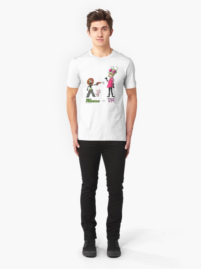 Alternative Ansicht von Zim Possible vs Invader Kim Slim Fit T-Shirt