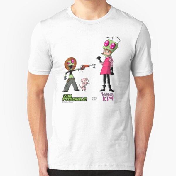 Zim Possible vs Invader Kim Slim Fit T-Shirt