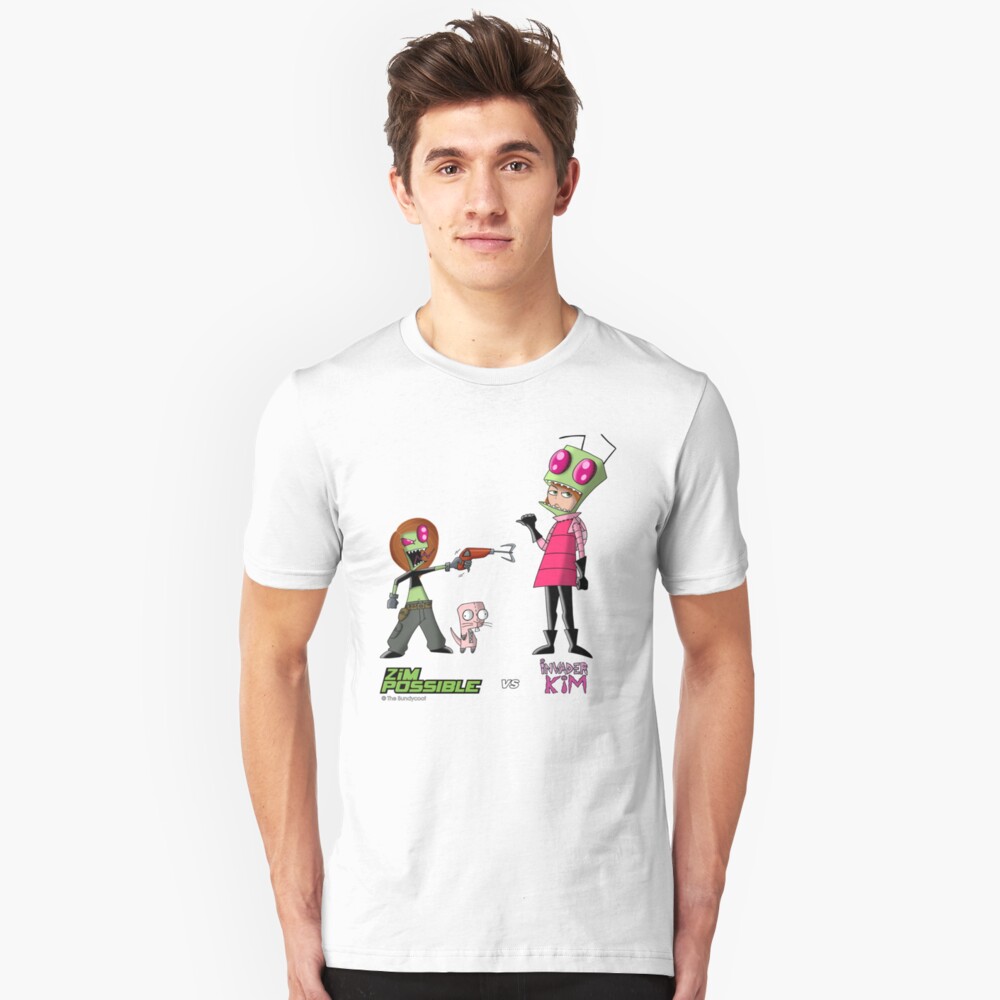 Zim Possible vs Invader Kim Slim Fit T-Shirt