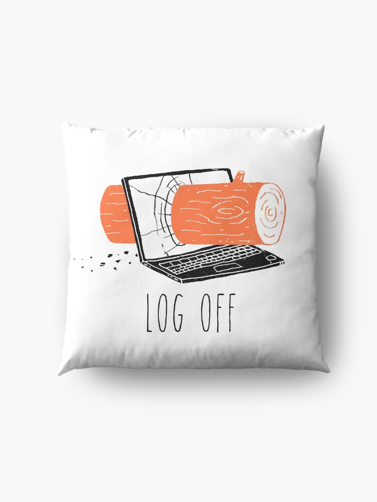 Alternate view of Log Off Floor Pillow
